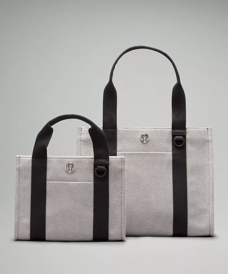 Two-Tone Canvas Tote Bag *Mini 4.5L | Women's Bags,Purses,Wallets | lululemon Versatile Lululemon Shoulder Bag For Everyday Use, Lululemon Rectangular On-the-go Bag, Everyday Functional Lululemon Shoulder Bag, Lululemon Shoulder Bag With Removable Pouch For Travel, Lululemon Bag With Removable Pouch For Everyday Use, Rectangular Lululemon Travel Bag, Versatile Lululemon Bags For On-the-go, Functional Reversible Bag For Everyday Use, Functional Reversible Tote Bag