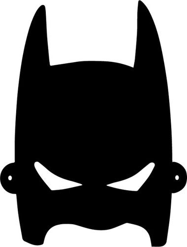 a batman mask with an evil look on it's face