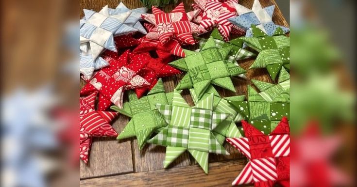 several different types of bows on a wooden table