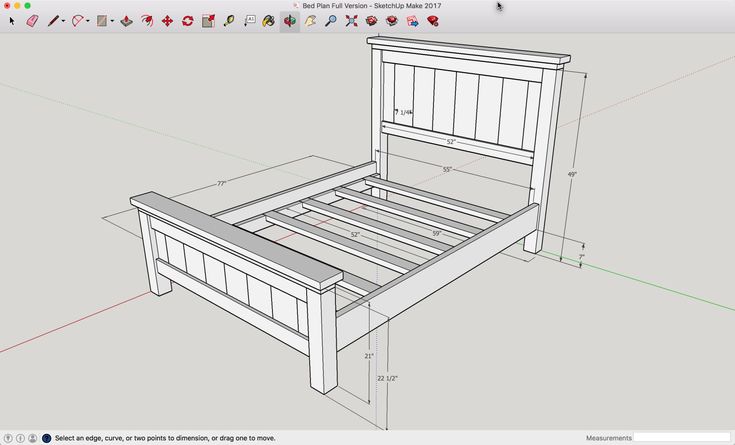 the bed frame is made up and ready to be built into an appliance