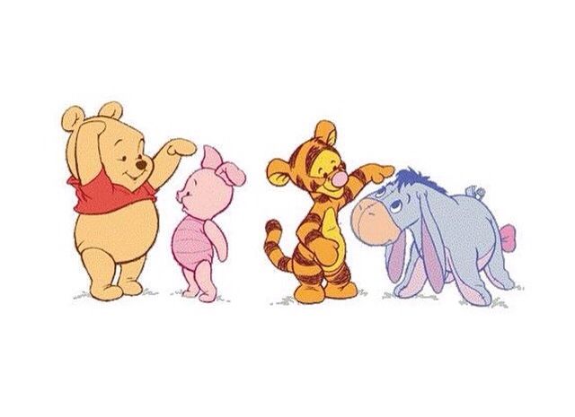 winnie the pooh, tigger, piglet and eef from winnie the pooh