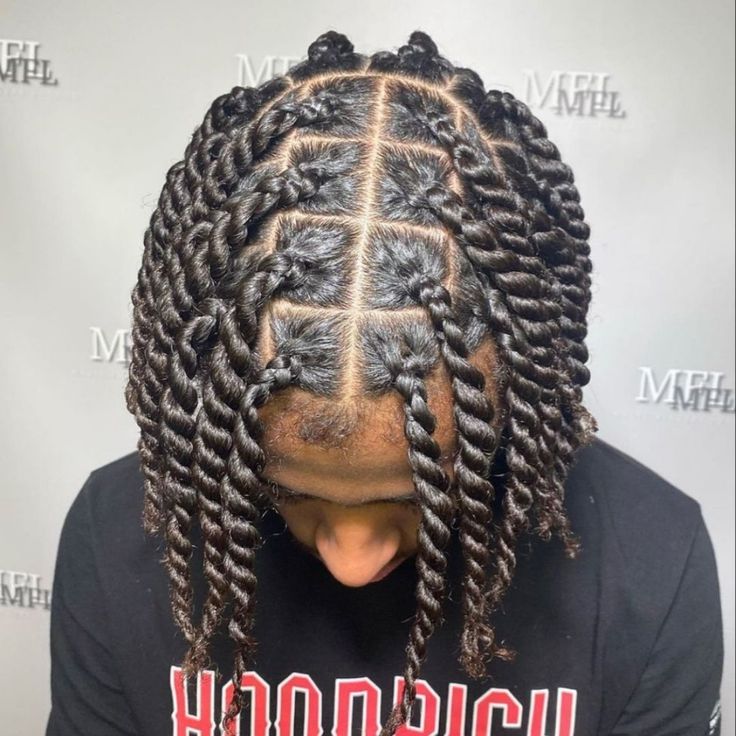 Men’s Hair Twist Styles, Men Twisted Hairstyles, 2 Strand Twist Men 4c Hair, Mens Twist Braids, Two Strand Braids Men, Rope Two Strand Twist, Loc 2 Strand Twist Styles Men, Men Long Hairstyles Black Man, Single Twist Braids Men