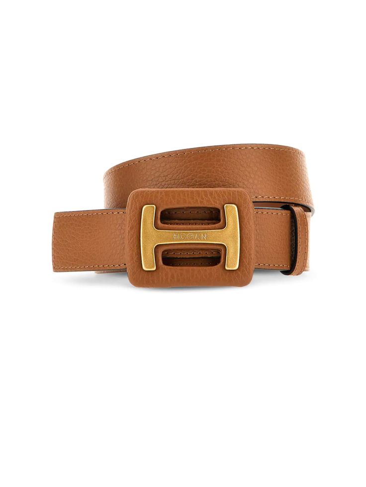 Leather, 100% Leather Belts With Gold-tone Rectangular Buckle, Leather Belts With Gold-tone Hardware For Evening, Leather Belt With Gold-tone Hardware For Evening, Luxury Brown Belts For Workwear, Designer Brown Belts For Workwear, Designer Leather Belt With Rectangular Buckle, Designer Brown Leather Belt, Formal Leather Belt With Gold-tone Hardware, Classic Leather Belt With Leather Trim