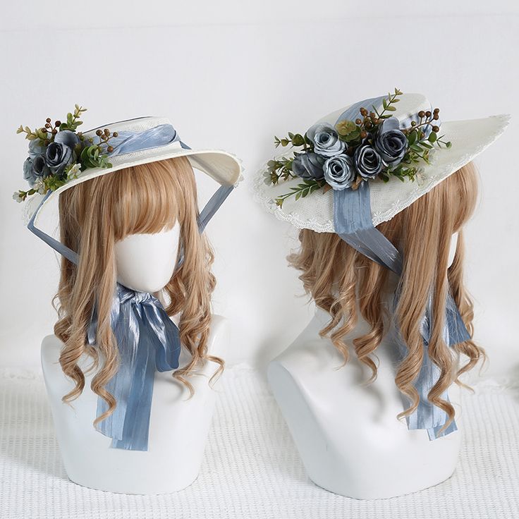 This price is for a hat only, others are not included.  The color of the hat is milky white. Purple and dusty blue are flower colors.   	 		 			Size 			Free Size 		 		 			Diameter 			32 		 		 			Height 			4.5 Flower Colors, Floral Hat, Milky White, Elegant Floral, Dusty Blue, Blue Purple, Colorful Flowers, Free Size, Blue And Purple