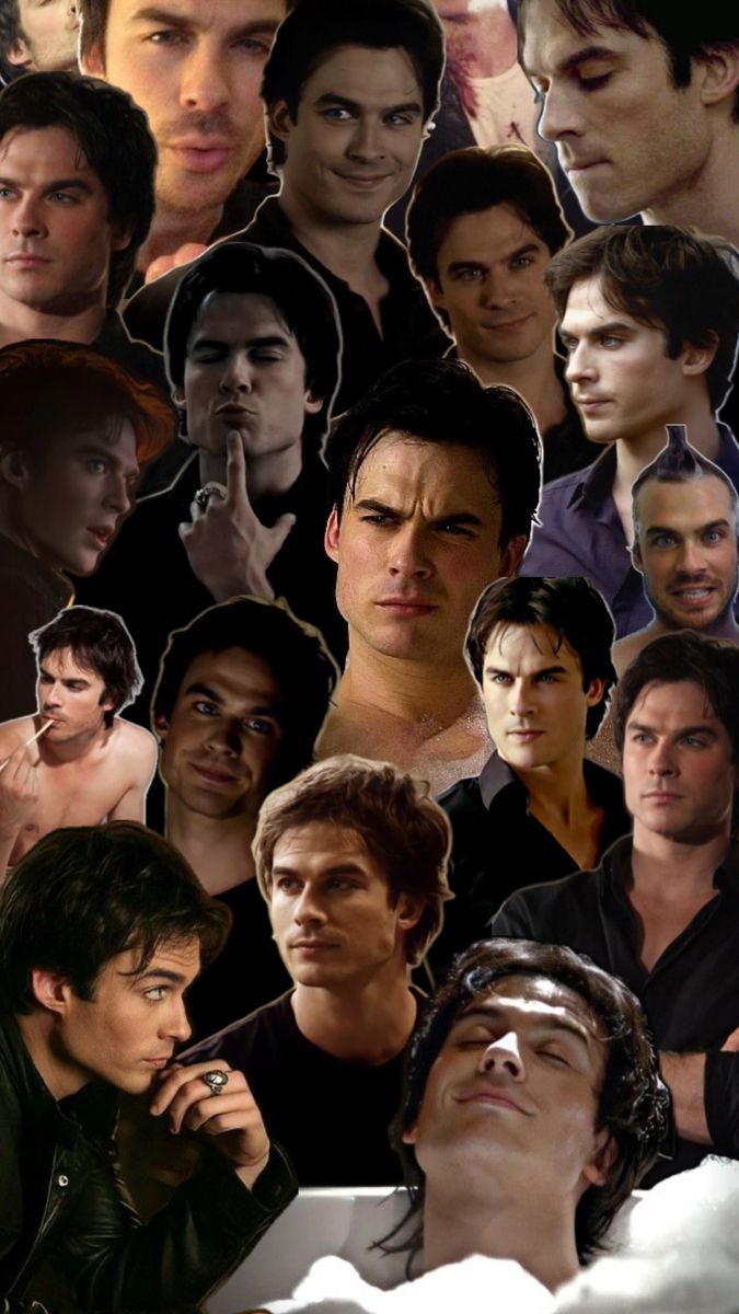 The vampire diaries, Damon Salvatore Face Collage, Ian Somerhalder Vampire Diaries, The Vampire Diaries Characters, Vampire Diaries Poster, Damon Salvatore Vampire Diaries, Korean Drama Series, Cute Guy Pics, Vampire Diaries Movie, Vampire Diaries Guys