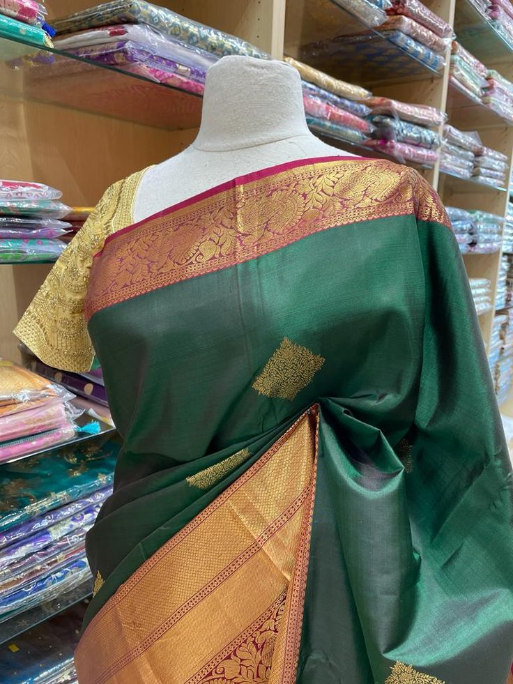 Envelope yourself in the beauty of this exquisite Kanjeevaram Silk Saree NK- 014. Crafted from the finest silk, this saree exudes luxury and sophistication. Feel the natural texture of this gorgeous piece as you make a statement at your next special occasion. Ready to Ship! Ceremonial Tussar Silk Saree With Self Design, Ceremonial Art Silk Saree With Self Design, Ceremonial Tissue Silk Traditional Wear With Pallu, Elegant Paithani Silk Pre-draped Saree For Traditional Ceremonies, Ceremonial Tissue Silk Traditional Wear With Zari Weaving, Ceremonial Saree With Self Design In Traditional Drape, Ceremonial Tissue Silk Saree For Diwali, Festive Tissue Silk Saree For Ceremonial Occasions, Festive Tissue Silk Saree For Ceremonies