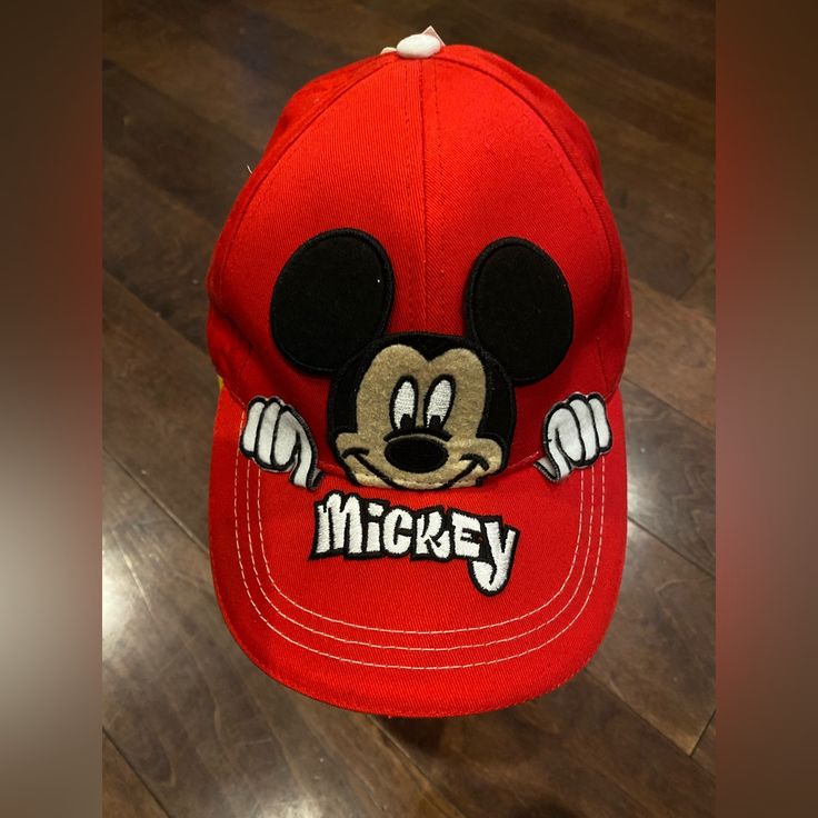 Mickey Mouse Baseball Cap Boys Red 3d Hat Disney Adjustable Childs Souvenir Cap Disney Baseball Cap, Disney Baseball Hat, Bucket Hat Girl, Disney Adjustable Cap, Black Mickey Mouse Cap, Baseball Cap Boy, Mickey Mouse Baseball, Light Up Hats, Mickey Mouse Baseball Cap, One Size Fits Most