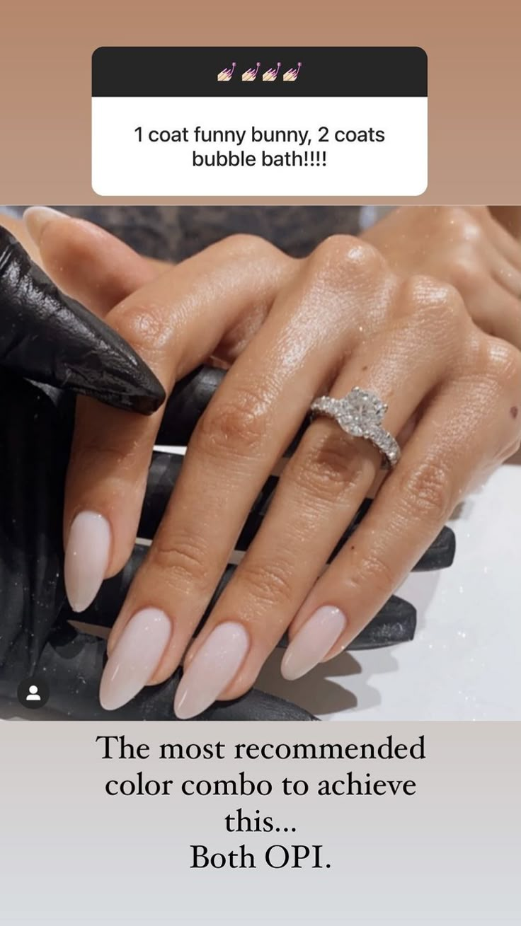 Nail Designs Natural, Pink Nails Opi, Engagement Nails, Natural Acrylic, Natural Gel Nails, Natural Acrylic Nails, Nails Opi, Milky Nails, Subtle Nails