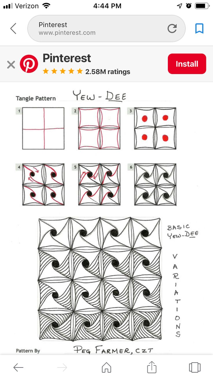 an iphone screen showing how to draw different shapes and lines on the same sheet of paper