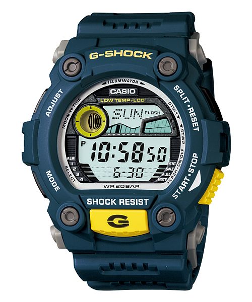 Introducing a unique addition to the G-SHOCK collection, the Rescue Sports Men's Watch G7900-2. This watch is the epitome of rugged endurance, and is specifically designed for individuals who crave adventure and are not afraid to face the elements. Embrace the perfect balance of functionality, reliability, and style with this exceptional timepiece. Distinctive Design Featuring a bold structure, this watch boasts four large bezel screws and strikingly protruding surfaces that fashionably divide t G Shock Watches Mens, G Shock Men, Digital Wrist Watch, Casio G Shock Watches, Shocking Blue, Elapsed Time, G Shock Watches, Casio G Shock, Sports Watch