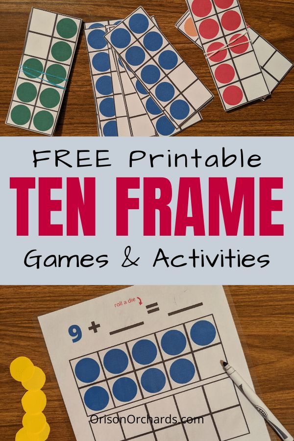 the free printable ten frame games and activities for kids to practice their math skills