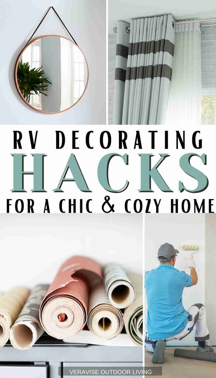 several different types of decorating hacks for a chic and cozy home