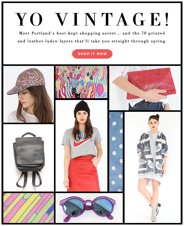 the front cover of an article with images of women's clothing, accessories and hats