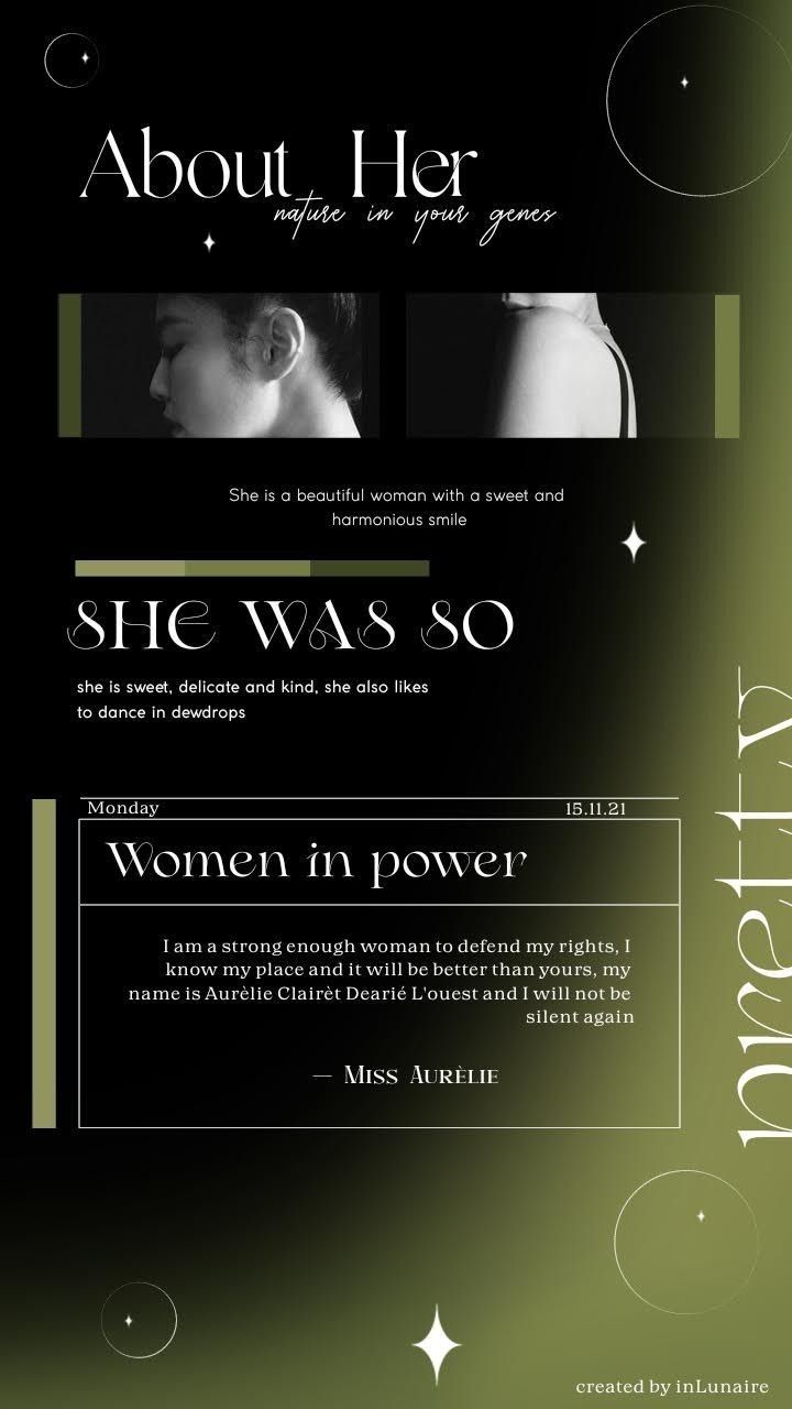 an advertisement for a women's power magazine with two images of the same woman