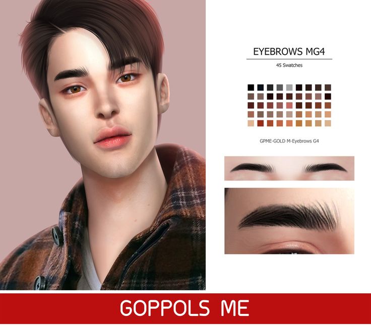 an image of a man with eyebrows and hair for the game goppols me