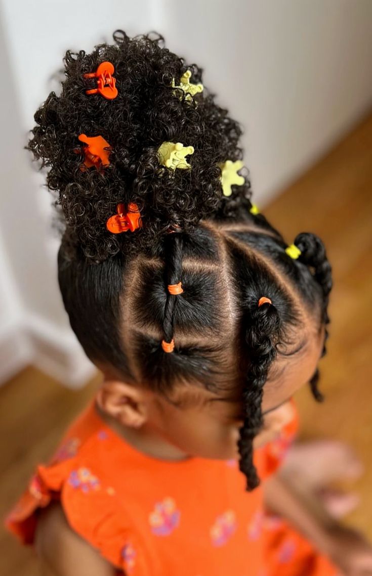 Rubber Band Hairstyles For Kids, Band Hairstyles, Baby Girl Hairstyles Curly, Daughter Hairstyles, Rubber Band Hairstyles, Cabello Afro Natural, Cute Toddler Hairstyles, Girly Hairstyles, Girl Hair Dos