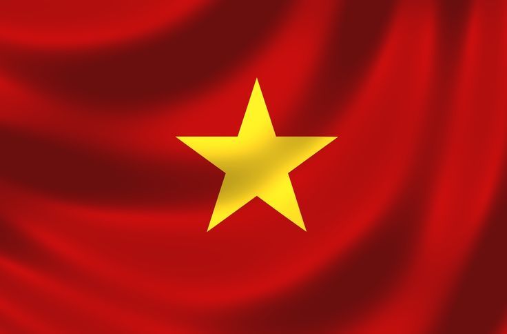 the flag of china is waving in the wind and has a gold star on it