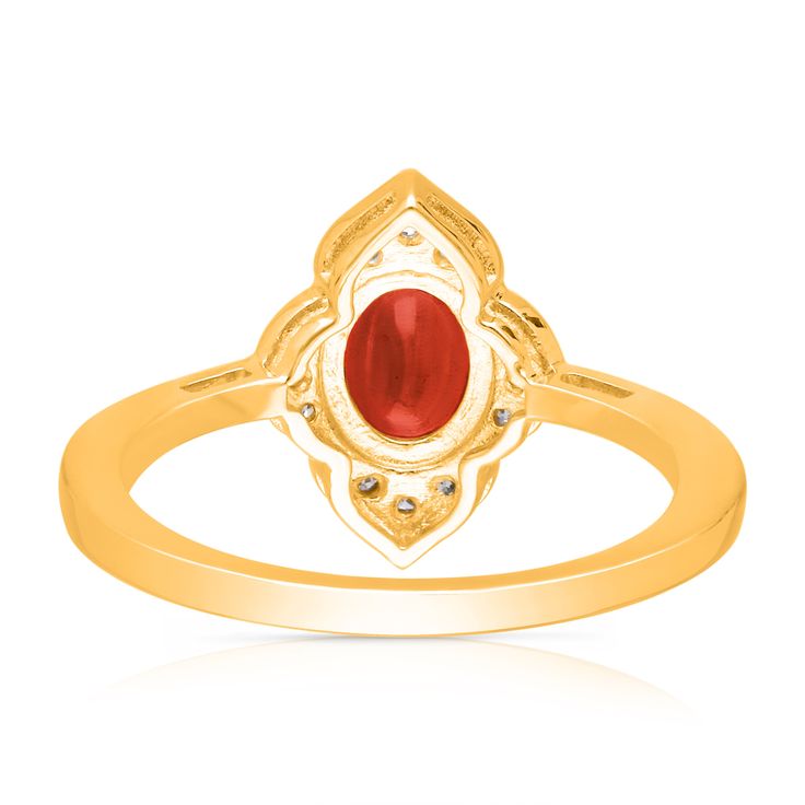 This one-of-a-kind ruby and white diamond ring set in 14k yellow gold is an exquisite expression of beauty from our HEIRLOOM collection. This ring features 1.20 CTW of ruby and white diamonds. Our HEIRLOOM collection features colored gemstones - precious rubies, emeralds, tanzanites, and sapphires. In this collection, you will find an array of rich designs from statement cocktail rings to brilliant earrings and pendants characterized by a precious gemstone set in gold and accented with diamonds. Red Birthstone Ring With Rose Cut Diamonds, 14k Gold Ruby Ring With Rose Cut Diamonds, Red Ruby Promise Ring With Rose Cut Diamonds, Red Diamond Birthstone Ring With Rose Cut, Gold Ruby Ring With Diamond Accents For Promise, Gold Ruby Ring With Accent Stones, Gold Diamond Ring With Lab-created Ruby Birthstone, Red Ruby Ring With Diamond Accents In 14k Gold, Yellow Gold Ruby Ring With Diamond Accents