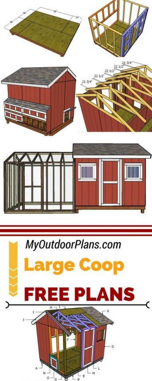 the plans for a large coop with free plans