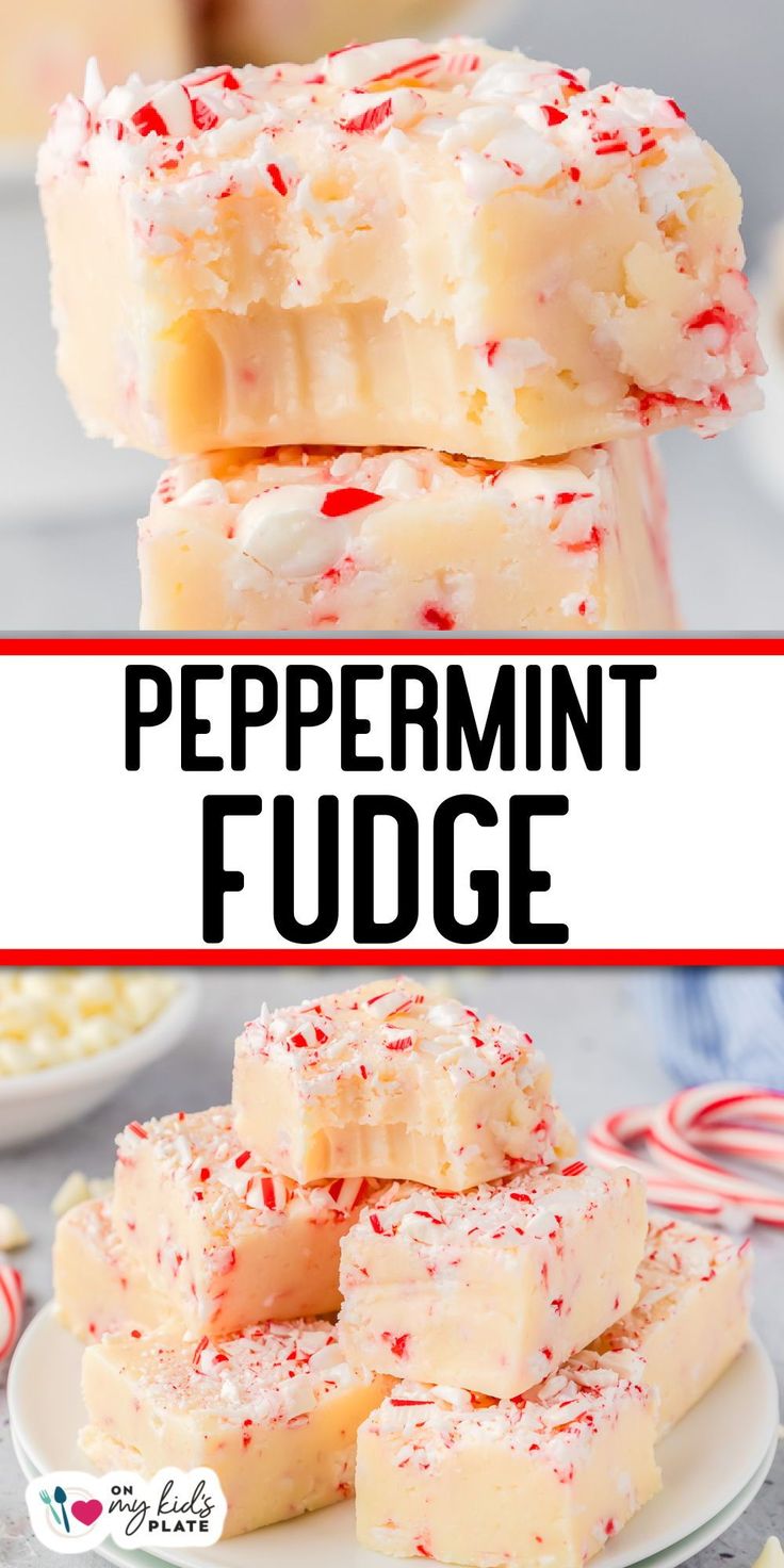 peppermint fudge is an easy and delicious treat for the holiday season