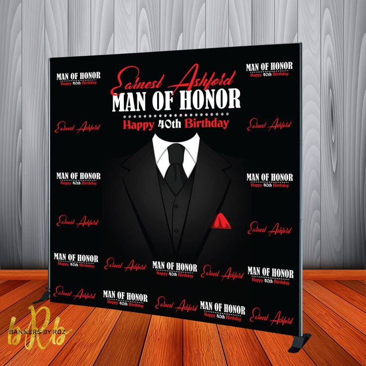 a man of honor sign on a wooden floor