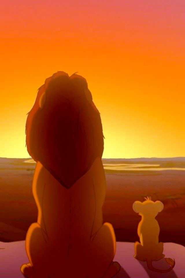 the lion and the mouse are watching the sunset