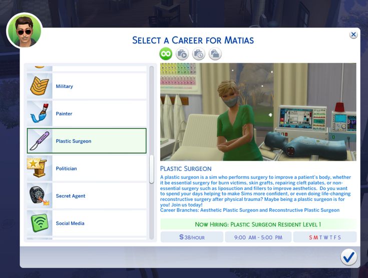 a screen shot of a web page with an image of a woman in scrubs