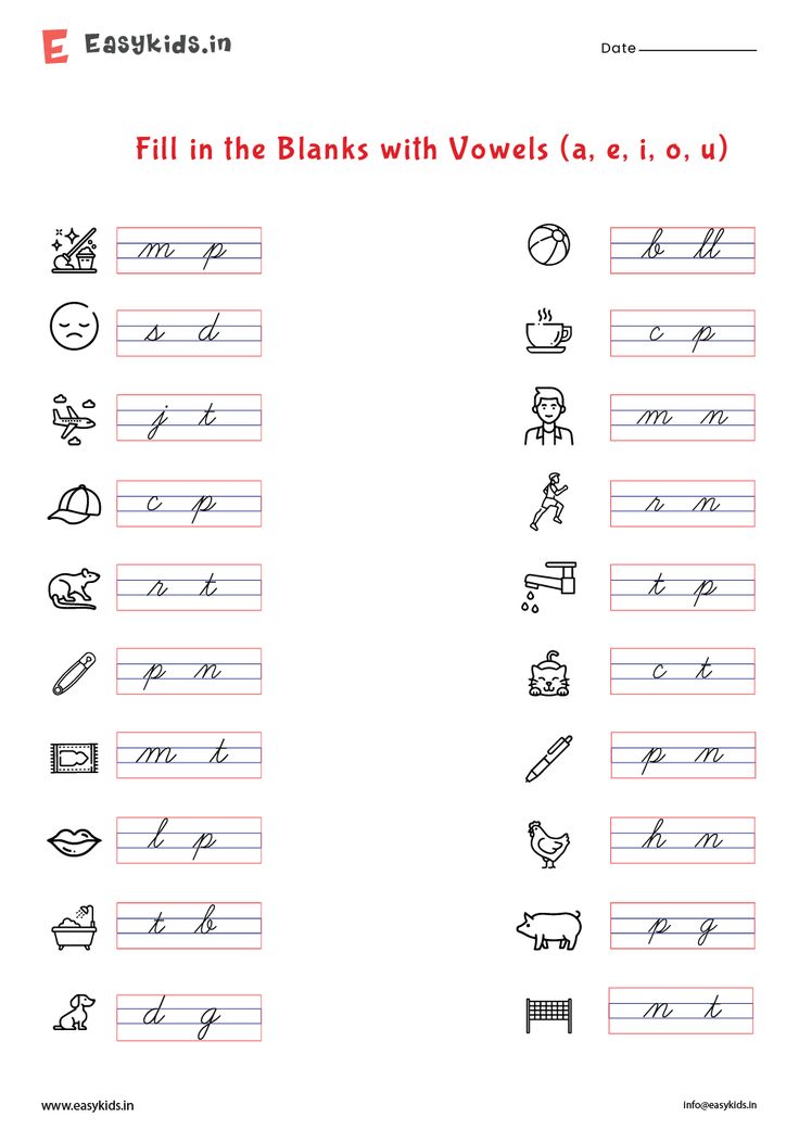 fill in the blanks with words and numbers to be used for writing worksheets