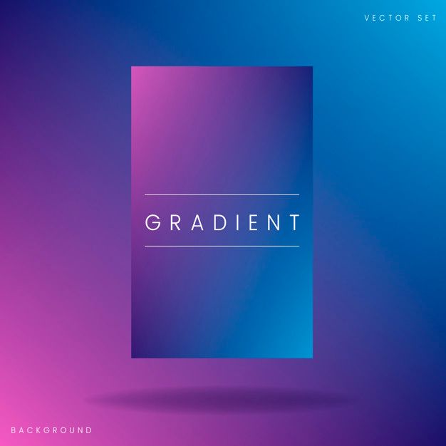 an abstract blue and pink background with the word'gradient'in white on it