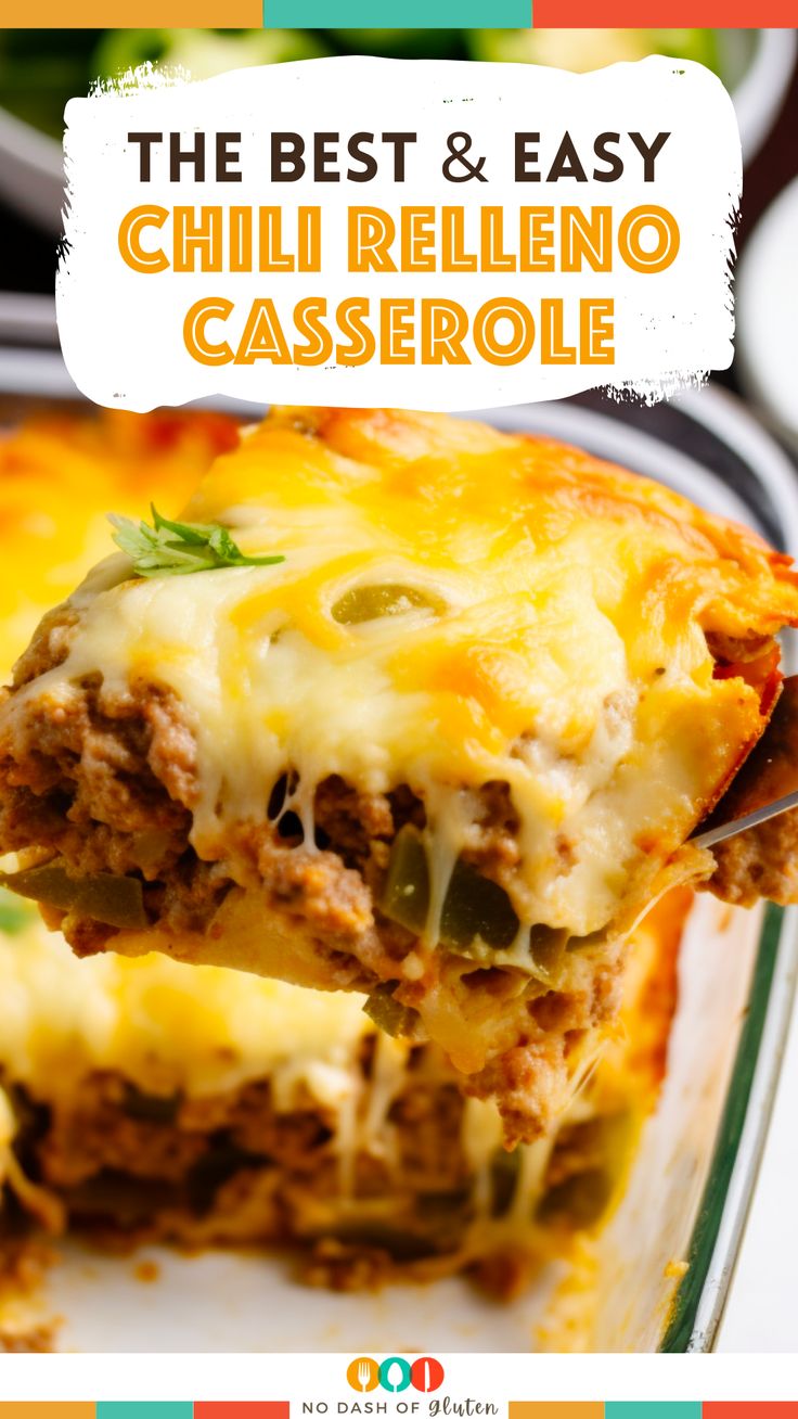 the best and easy chili relleno casserole