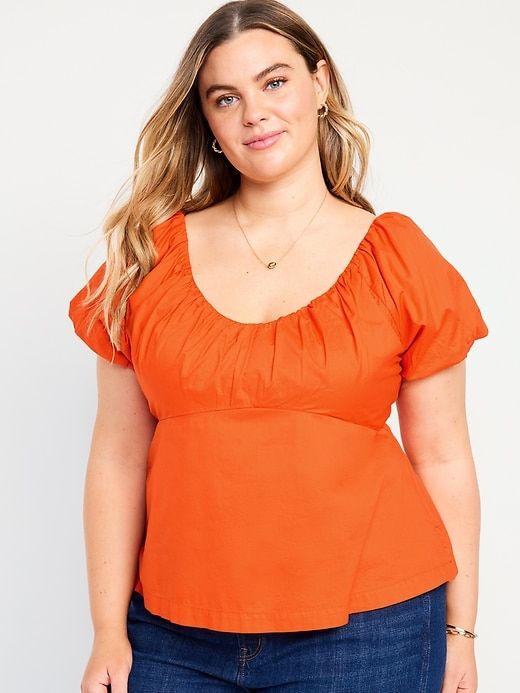 Waist-Defined V-Neck Top | Old Navy Short Sleeve Ruched Blouse, Casual V-neck Tops With Gathered Waist, Summer Puff Sleeve Top With Smocked Bodice, Summer Smocked Bodice Puff Sleeve Top, Solid Color Tops With Smocked Bodice And Short Sleeves, Summer Short Sleeve Puff Top With Smocked Back, V-neck Top With Gathered Waist For Summer, Summer V-neck Top With Gathered Waist, V-neck Tops With Gathered Waist For Summer