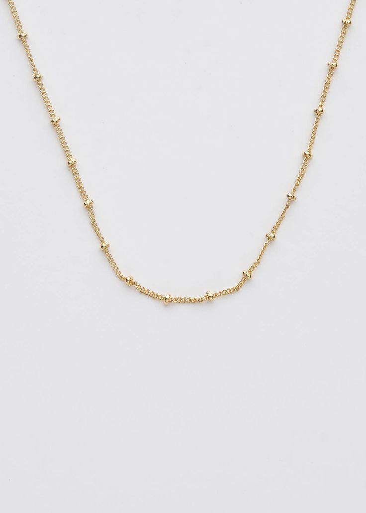 A beautiful layering piece for a modern look. Waterproof Stainless Steel 18K Goldfill Hypoallergenic Nickel Free Size:13" + 3" Cheap Dainty Double Strand Necklace, Trendy Gold Necklaces With Satellite Chain, Everyday Yellow Gold Choker With Gold Chain, Gold Satellite Chain Necklace For Everyday, Gold Plated Satellite Chain Necklace For Layering, Dainty Gold Hypoallergenic Chain Necklace, Everyday Gold Satellite Chain Necklace, Trendy Gold Jewelry With Satellite Chain, Everyday Gold Necklace With Satellite Chain