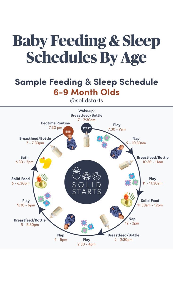 the baby feeding and sleep schedule for babies by age is shown in this graphic diagram