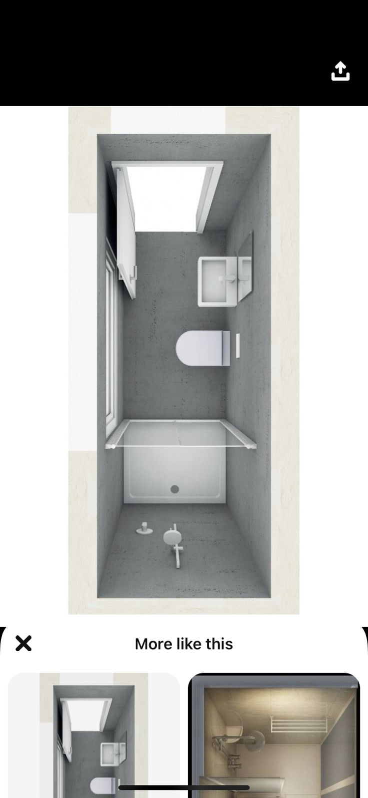 an image of a small bathroom with toilet, sink and bathtub in the same room