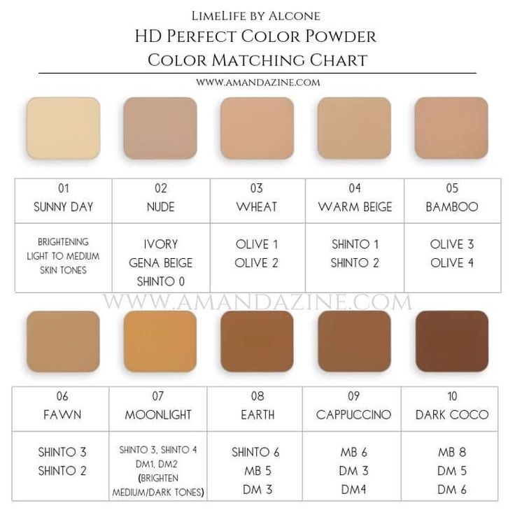 Need help finding the perfect color powder? Here ya go! #LimeLifebyAlcone #professionalmakeup #chemicalfree #crueltyfree #allnatural Limelife Foundation, Color Matching Chart, Limelife Makeup, Foundation Color Match, Foundation Match, Hd Make Up, Alcone Makeup, Tone Makeup, Posting Ideas