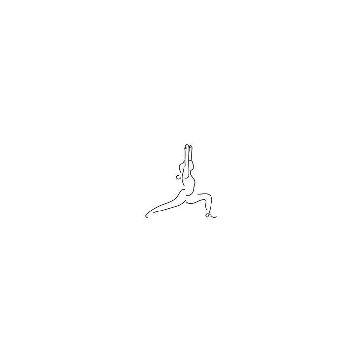 a line drawing of a person doing a handstand in the air with one leg up