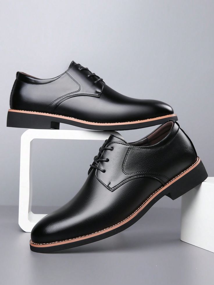 1pair New Men's British Business Formal Pointed Toe Soft Bottom Leather Shoes For Casual Wear Black     Plain Oxfords & Derby Shoes   Men Shoes, size features are:Bust: ,Length: ,Sleeve Length: Office Men Shoes, Black Shoes For Men Formal, Nice Dress Shoes For Men, Men’s Stylish Dress Shoes, Fancy Male Shoes, Men Shoes Formal Wedding, Formal Shoes For Men Classy, Formal Shoes For Men Black, Tuxedo Shoes For Men