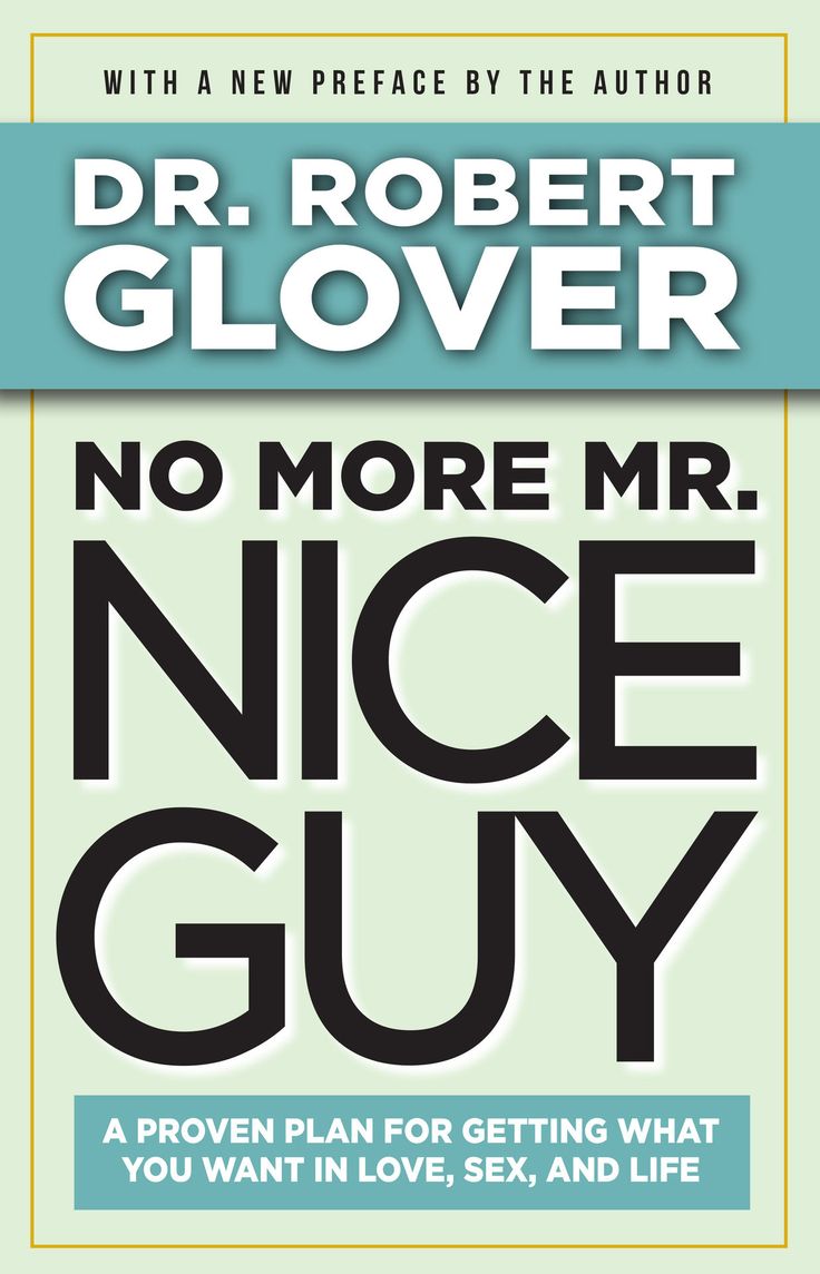 the book cover for no more mr nice guy by robert glover, with an image