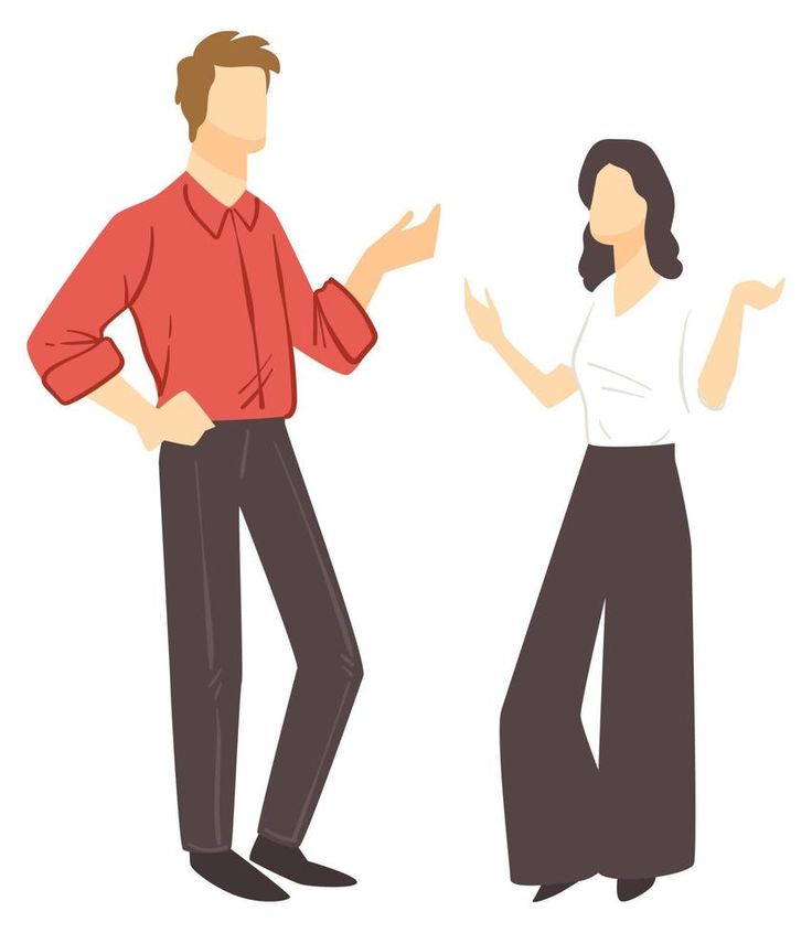 Businessman and woman on meeting talking vector Two People Talking Reference, Man Woman Friendship, Two People Talking Drawing Reference, People Talking Illustration, Kid Anatomy, 2 People Talking, Man And Woman Talking, Two People Talking, Talking Picture