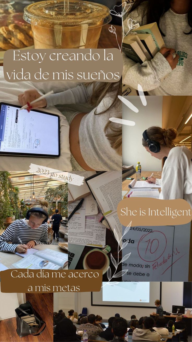 a collage of photos with people working on computers and writing in front of them