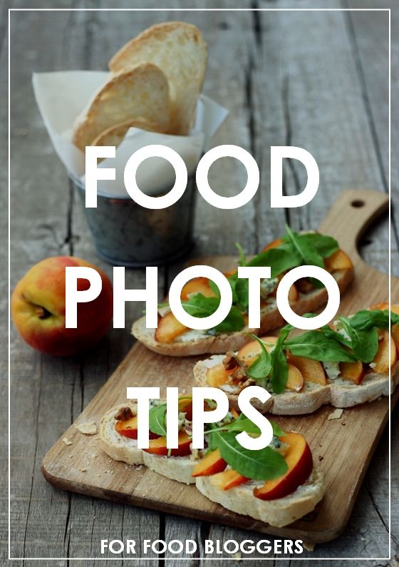 food photo tips for bloggers