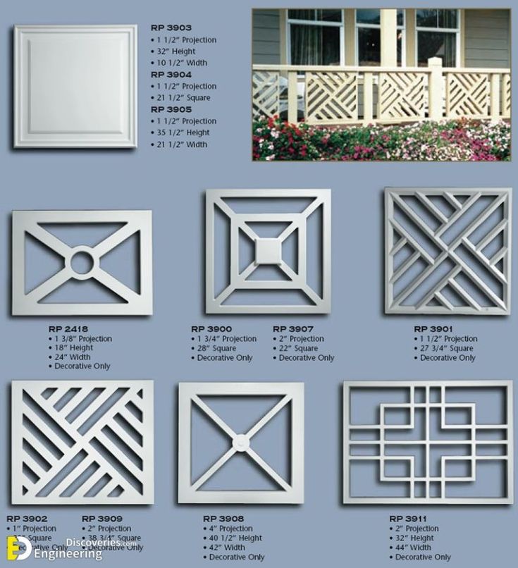 the different types of decorative wall panels are shown in various sizes and shapes, with instructions to