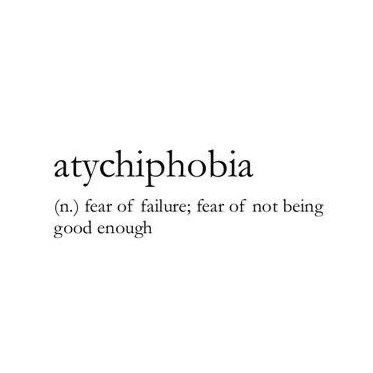 the words atypphobiaia are written in black and white