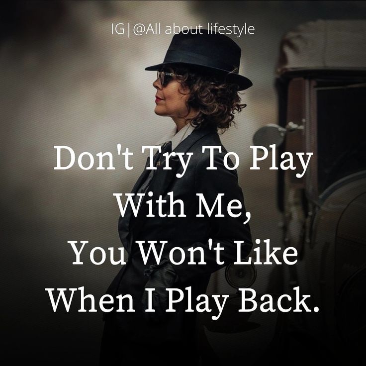 a woman wearing a hat and glasses with the words don't try to play with me, you won't like when i play back