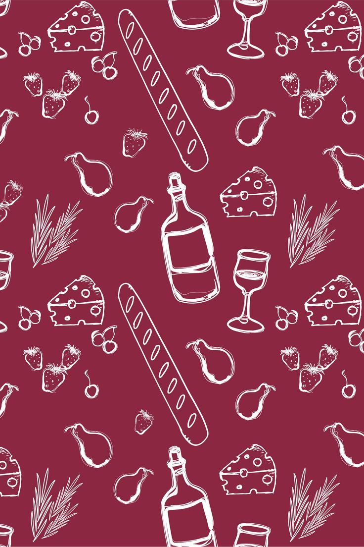 pattern of food and wine Wine Phone Wallpaper, Wine Background Wallpapers, Wine Aesthetic Wallpaper, Wine Pattern, Wine Background, Wine Wallpaper, Wine Bistro, Funky Wallpaper, Wine Shop