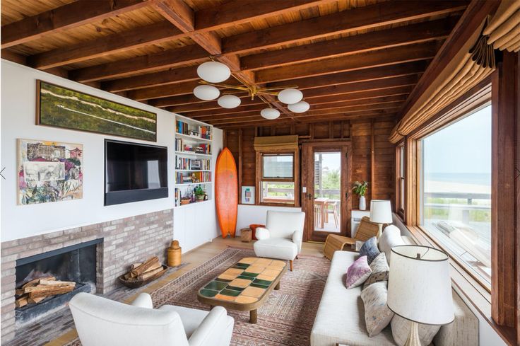 the living room is clean and ready for guests to use it as an entertainment area