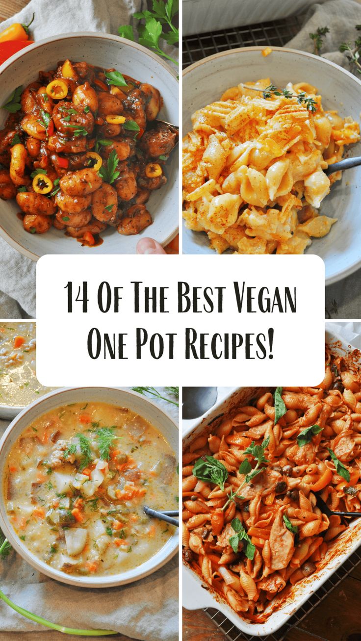 the best vegan one pot recipes