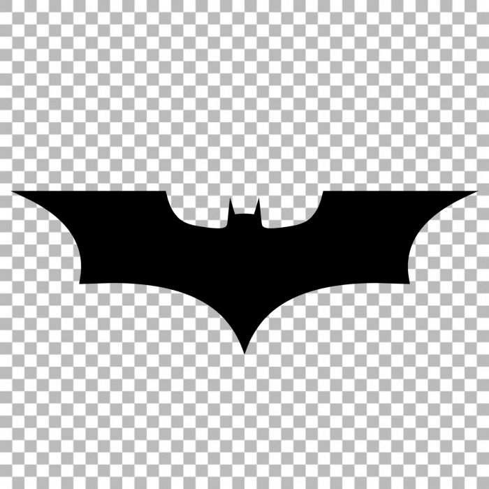 the dark knight batman symbol on a transparent background