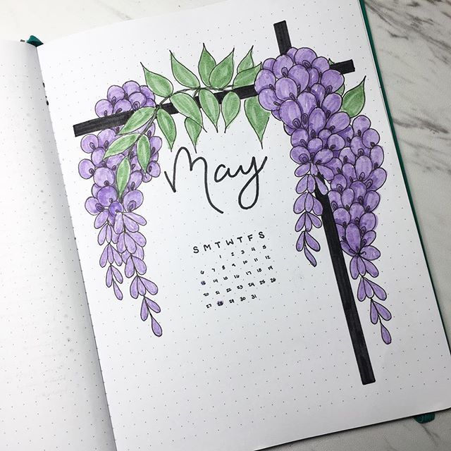 Bujo May, May Cover Page, May Journal, May Bullet Journal, Bullet Journal Month, Bullet Journal Page, Bullet Journal 2020, Bullet Journal 2019, Bullet Journal Cover Page