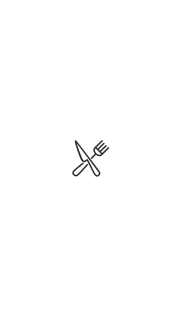 a line drawing of a fork and knife